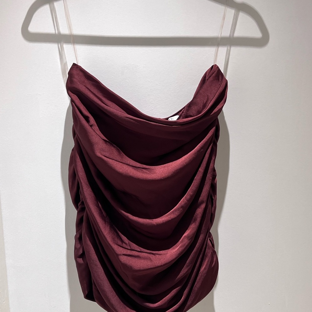 NWOT House of CB Maroon Sleeveless Tank - Size Large
